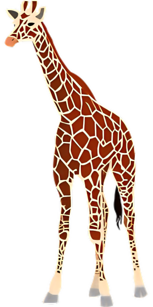 Charming Cartoon Giraffe Wallpaper for Kids' Room Decor
