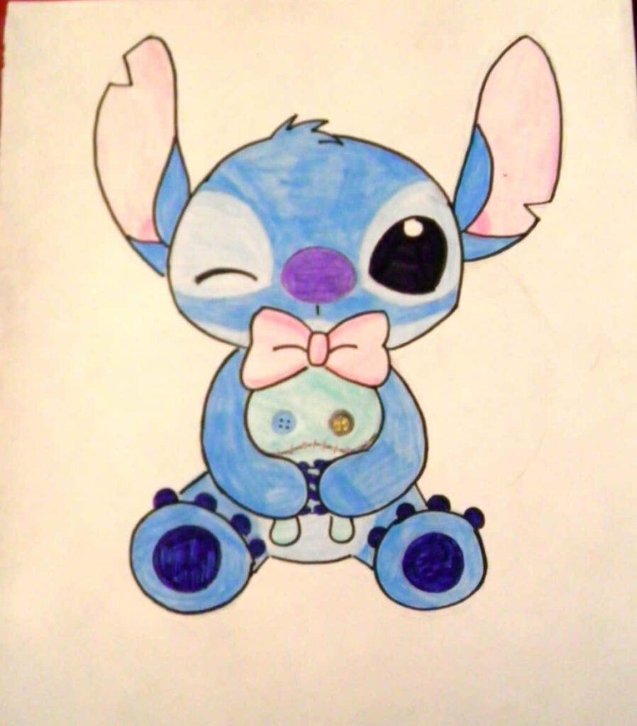 Charming Cartoon Character Wallpaper with Bow Tie & Patchwork Design