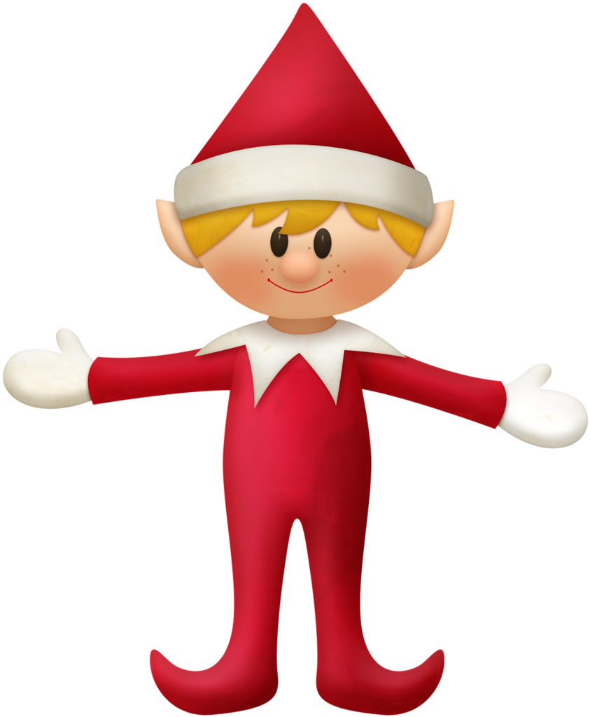 Cheerful Christmas Elf Wallpaper: Festive Cartoon Character