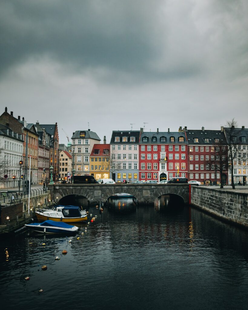 Serene Copenhagen Cityscape Wallpaper: Charming Waterfront Views