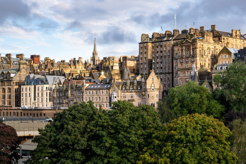Charming Historic Architecture Wallpaper: Vibrant European Cityscape