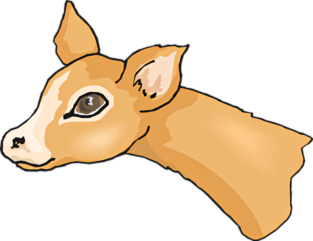 Charming Fawn Head Wallpaper with Soft Earthy Tones & Delicate Details