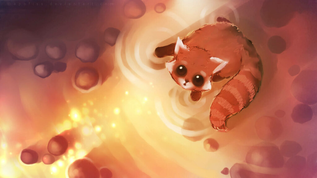 Adorable Fox Wallpaper: Whimsical Art with Charming Background