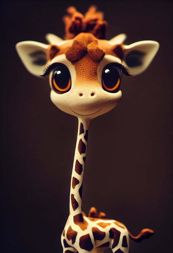 Charming Giraffe Toy Figure Wallpaper for Playful Decor Lovers