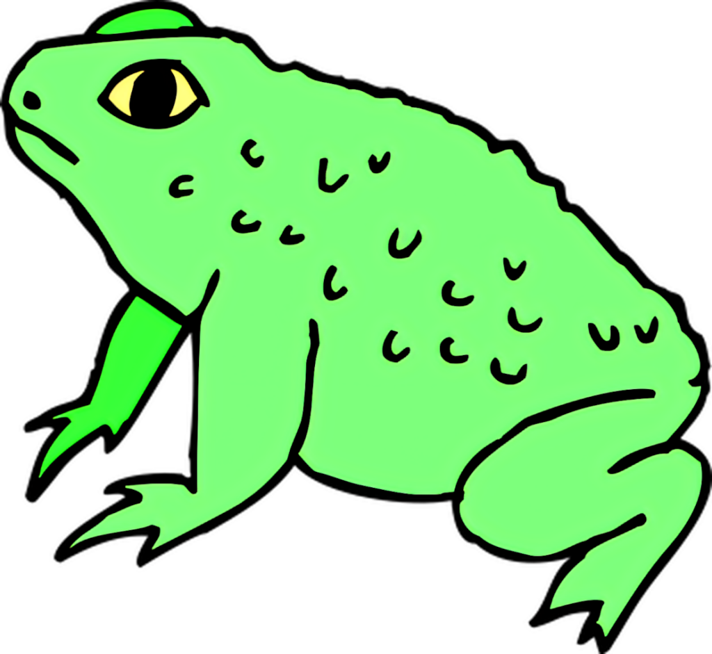 Whimsical Green Cartoon Frog Wallpaper for Playful Backgrounds