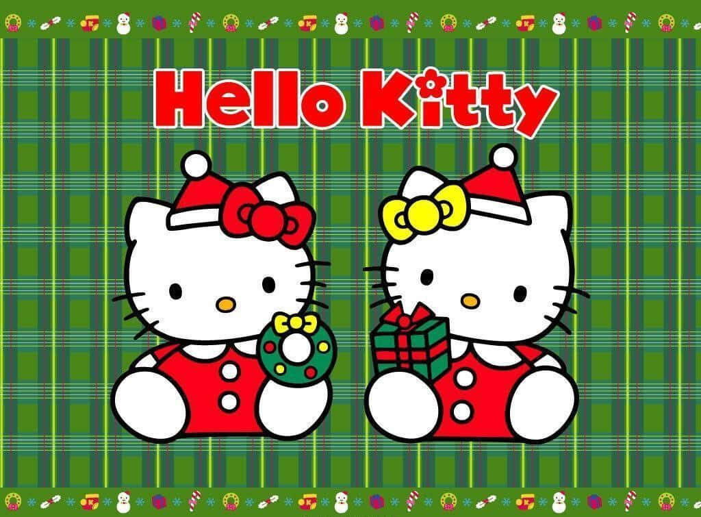 Charming Hello Kitty Christmas Wallpaper for Festive Decor