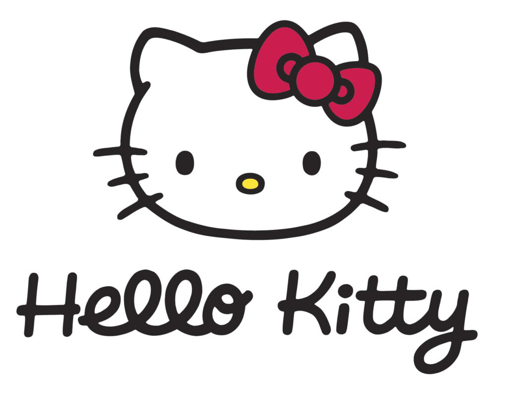 Hello Kitty Wallpaper: Cute Cat Logo with Red Bow & Fun Design