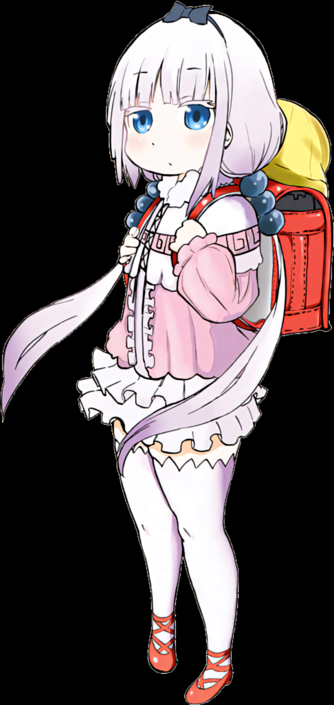 Charming Kanna Kamui PNG Wallpaper from Miss Kobayashi's Dragon Maid