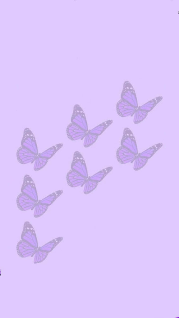 Elegant Lavender Butterfly Wallpaper - Serene Background Design