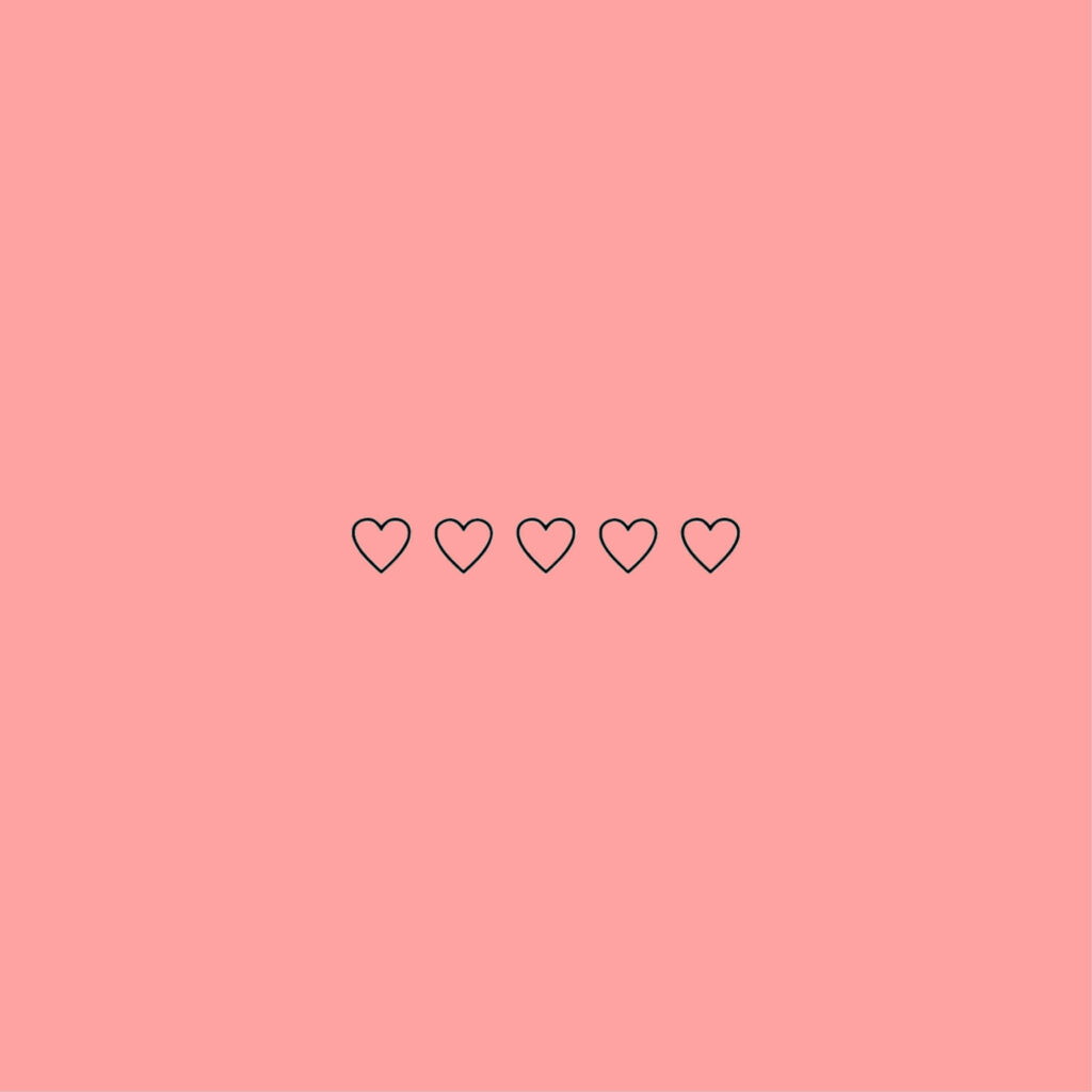 Charming Soft Pink Wallpaper with Minimalist Heart Design