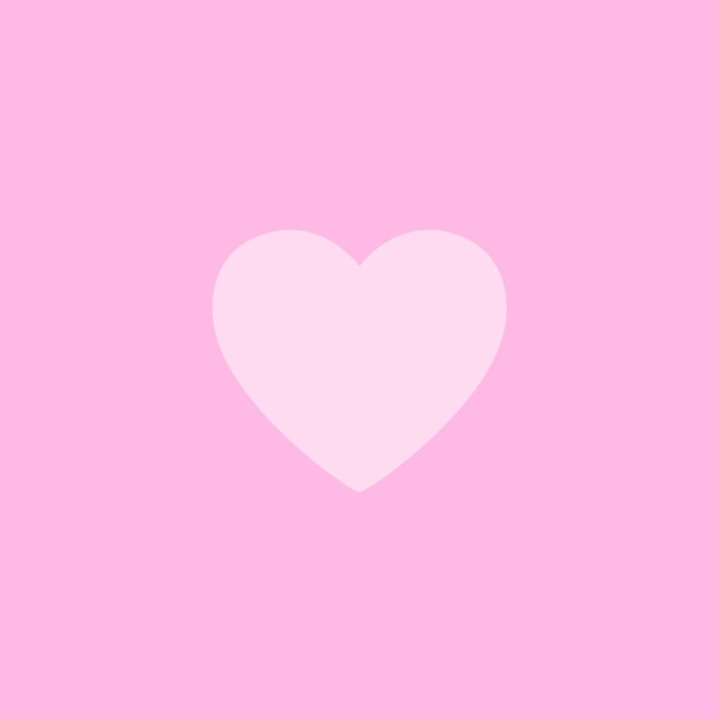 Charming Minimalist Pink Heart Wallpaper for Aesthetic Vibes