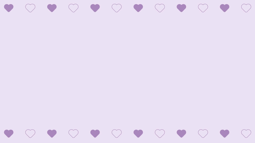 Charming Minimalist Purple Wallpaper with Heart Outline Border
