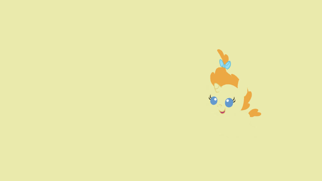 Charming Minimalist Yellow Wallpaper with Cute Unicorn Design