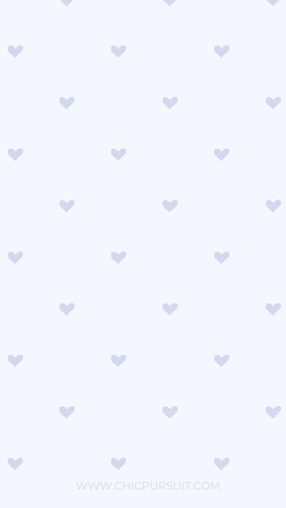 Charming Pastel Heart Pattern iPhone Wallpaper - Minimalist Design