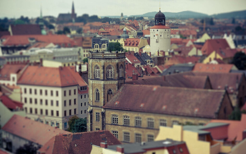 Charming Old City Wallpaper: Historic Buildings & Rustic Rooftops
