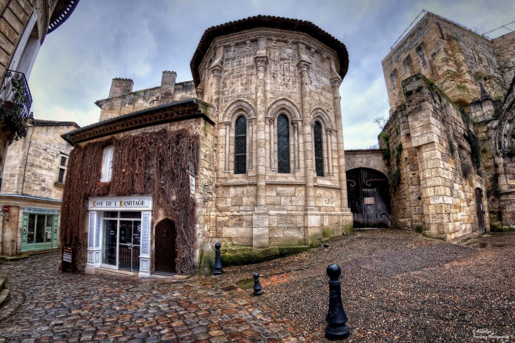 Charming Old Street in France: Timeless Wallpaper Background