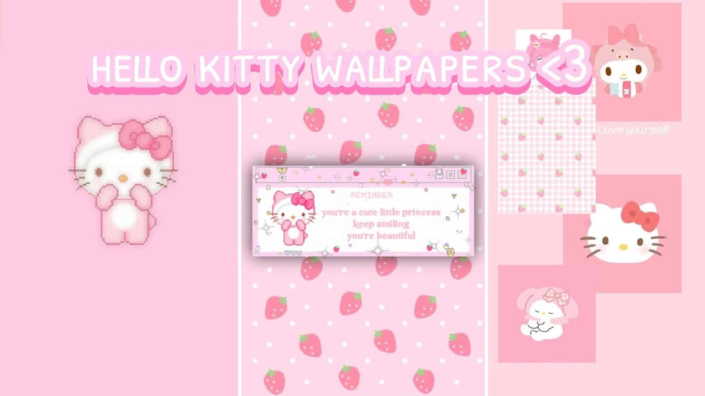 Charming Hello Kitty Pastel Wallpaper Collection with Cute Motifs
