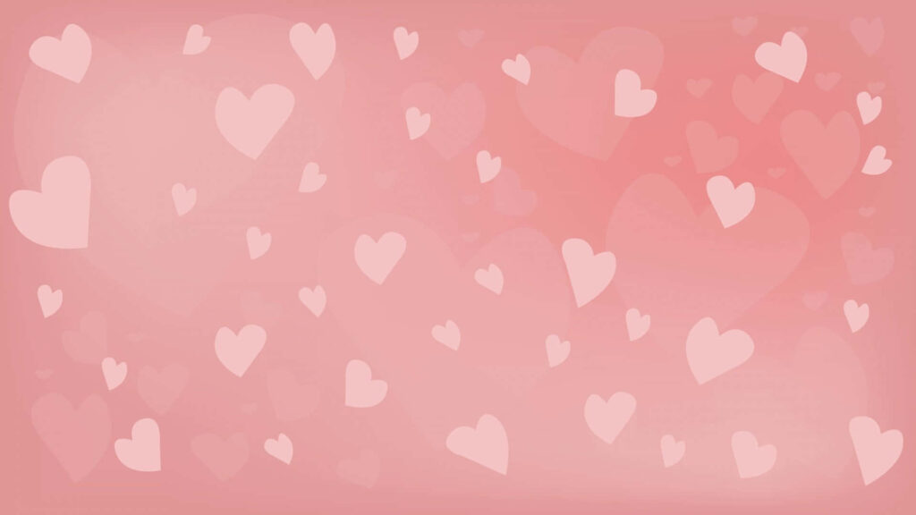 Romantic Pastel Pink Wallpaper with Delicate Heart Shapes