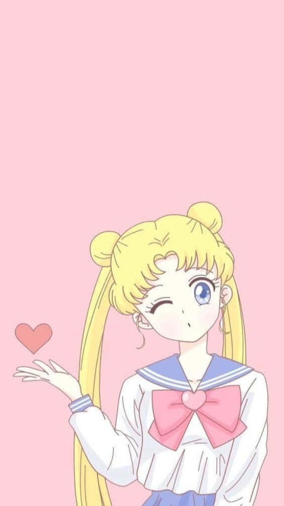 Charming Sailor Moon Pastel Wallpaper - Cute Anime Aesthetic