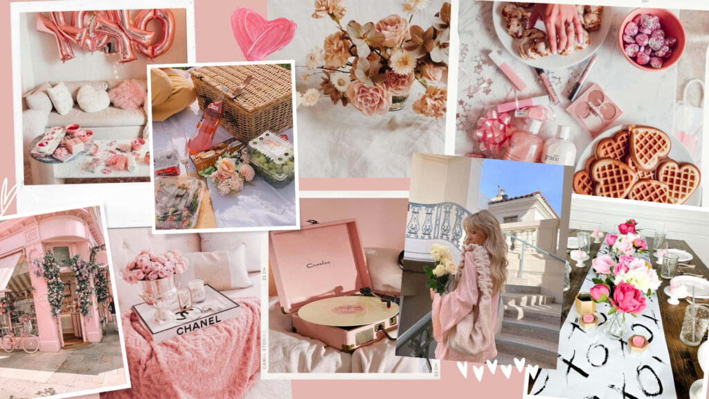 Charming Pastel Wallpaper Collage for a Whimsical Mac Background