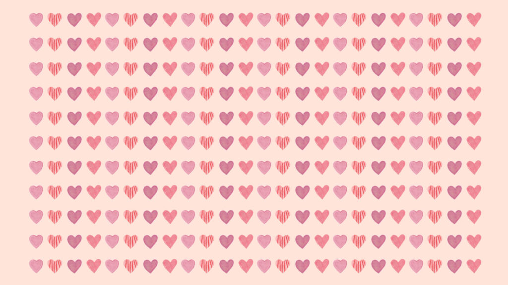Charming Pink Heart Pattern Wallpaper for Valentine's Day Aesthetic