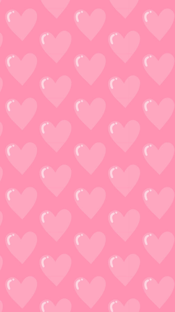 Charming Pink Heart Wallpaper: Sweet Seamless Background Design