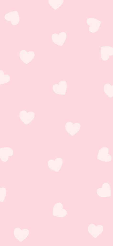 Charming Pink Heart Wallpaper: Romantic Digital Art for Valentine's Day