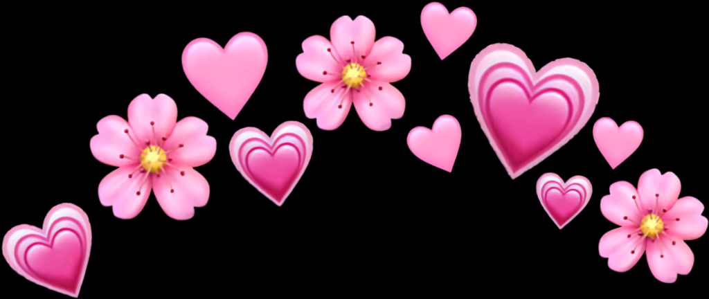 Charming Pink Hearts & Flowers Wallpaper for a Whimsical Background