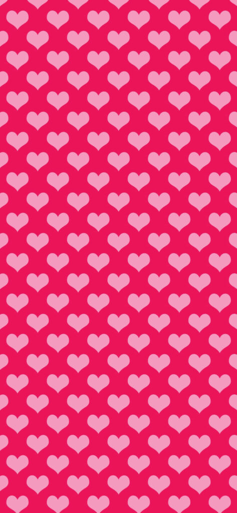 Charming Pink Hearts Wallpaper: Playful Background for Your iPhone