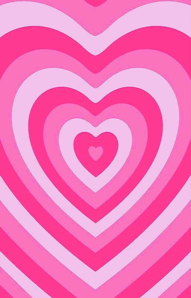 Charming Pink & Purple Heart Wallpaper | Romantic Background Design