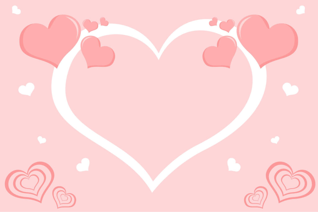 Charming Pink Heart Wallpaper: Romantic Design for Soft Aesthetics