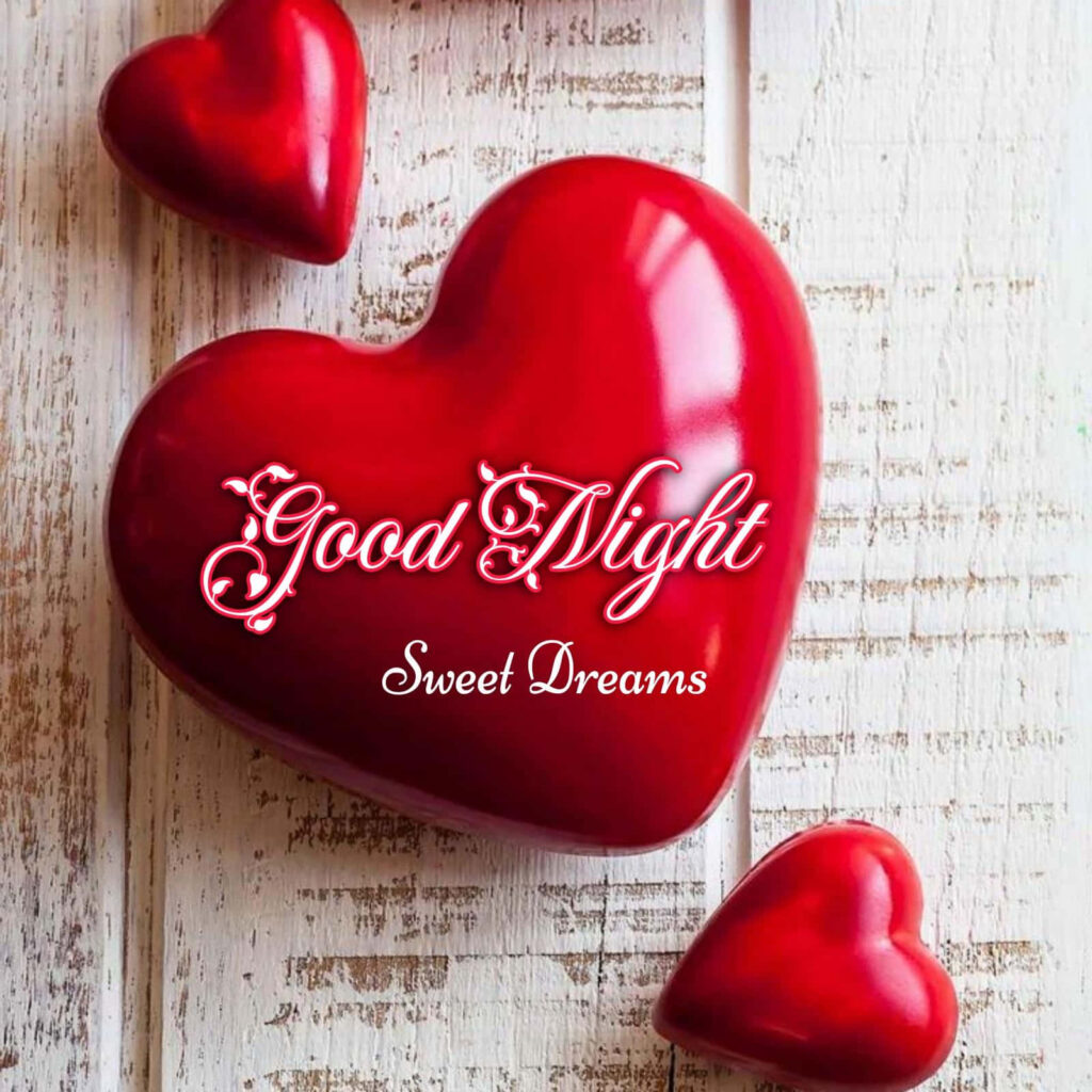 Charming Red Hearts Wallpaper on Rustic Wood for Sweet Dreams