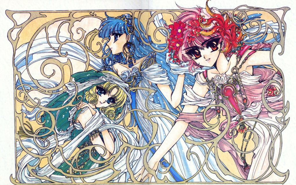 Retro Anime Wallpaper: Magic Knight Rayearth Character Design