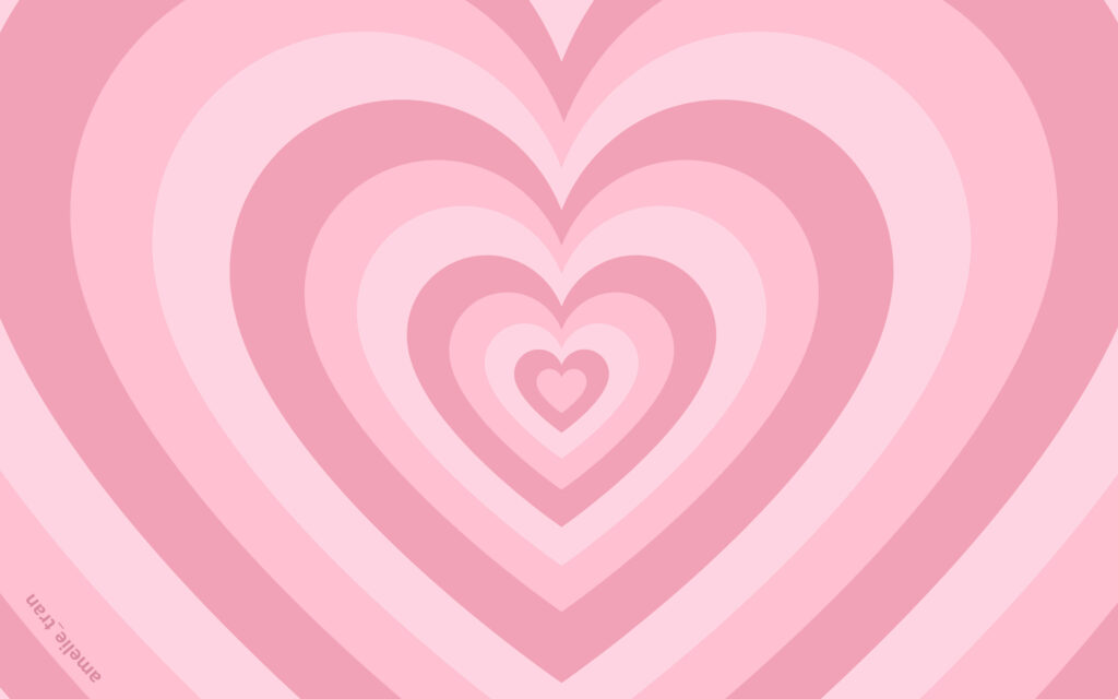 Pale Pink Heart Pattern Wallpaper - Charming Romantic Design
