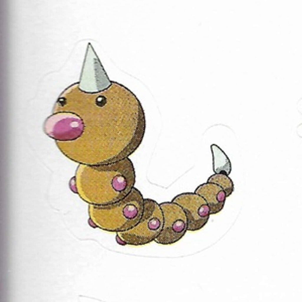 Captivating Weedle Wallpaper: Whimsical Pokémon Background Design