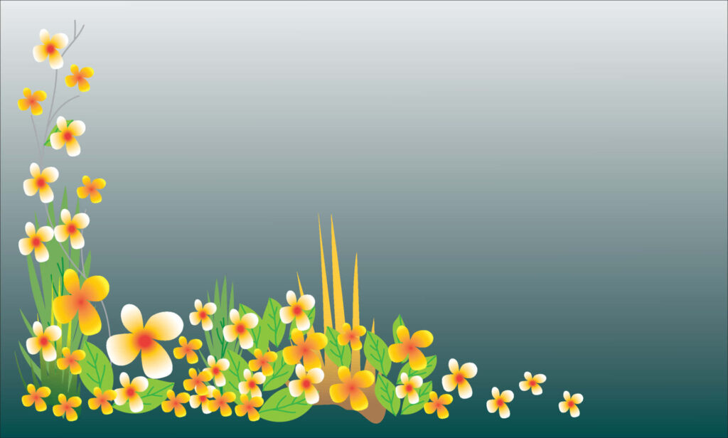 Charming Yellow Flower Wallpaper: Tranquil Floral Design Background