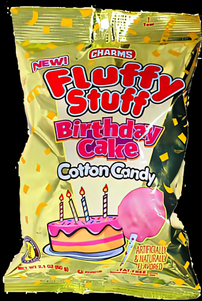 Charms Fluffy Stuff Birthday Cake Cotton Candy - Sweet Celebrations Wallpaper