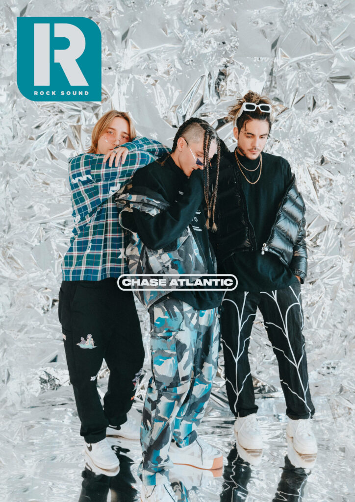 Chase Atlantic Mitchel Clinton Christian stylish edgy fashion metallic backdrop vibrant wallpaper