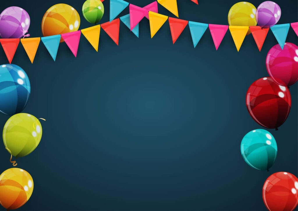 Vibrant Balloon Wallpaper for Cheerful Birthday Party Background