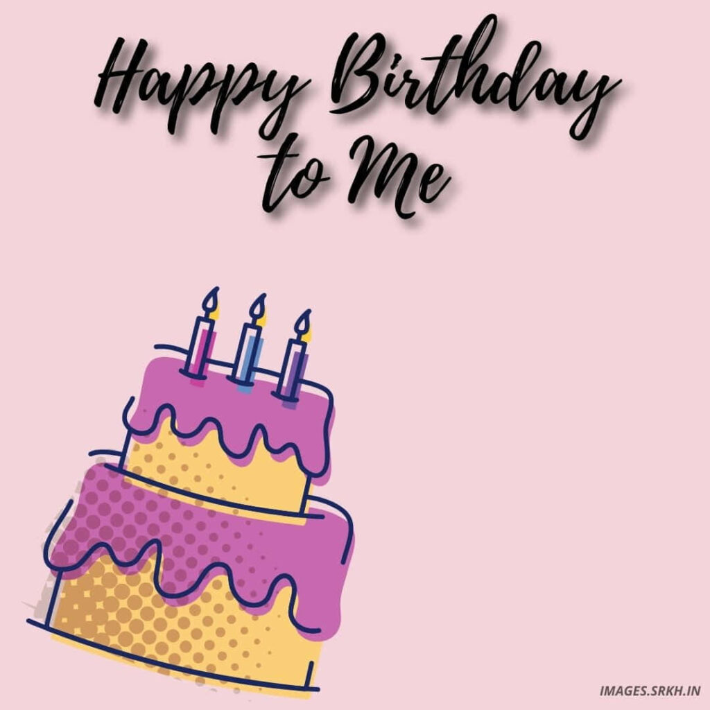 Cheerful Birthday Wallpaper with Two-Tier Cake & Festive Message