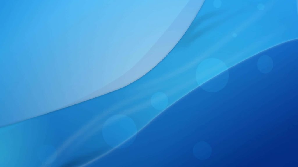 Cheerful blue abstract wallpaper with curved layers soft bokeh and vibrant soothing gradients