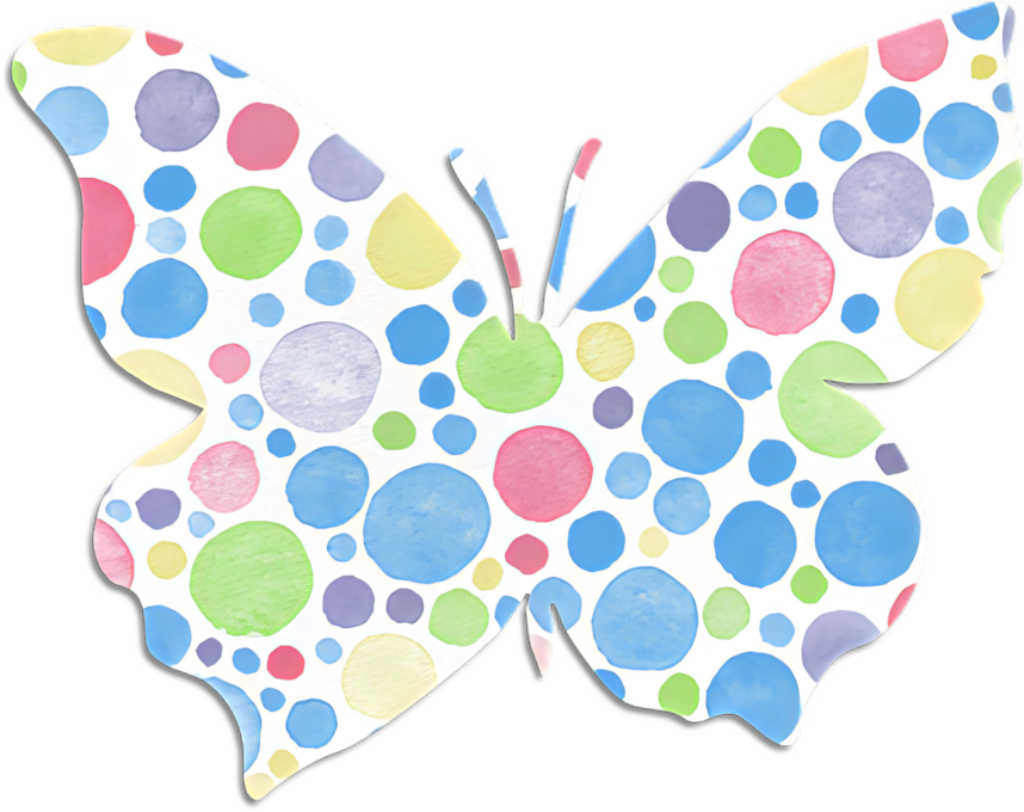 Colorful Pastel Butterfly Illustration - Whimsical Wallpaper Background