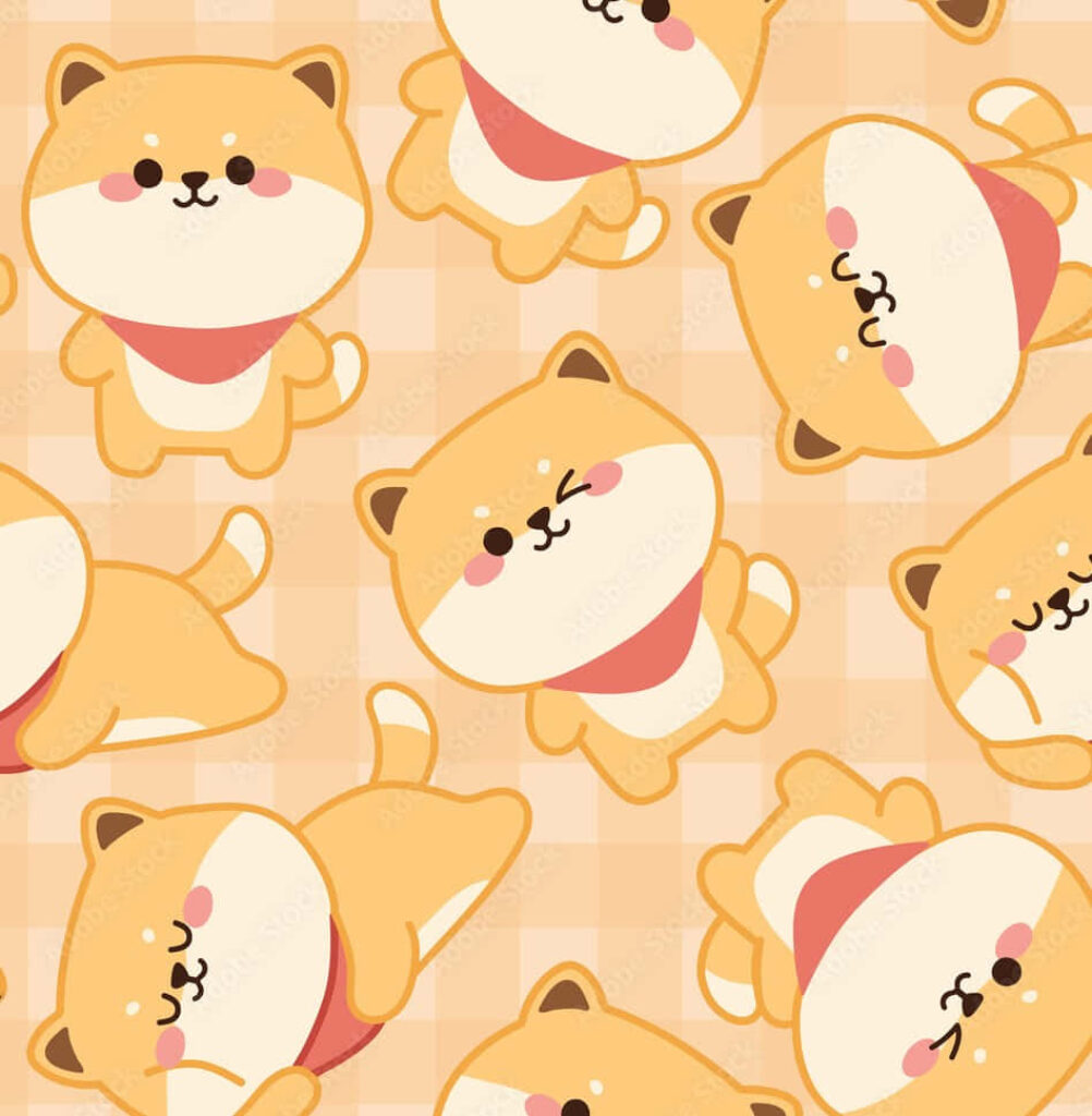 Adorable Cartoon Animal Wallpaper - Chubby Cheeks & Rosy Noses