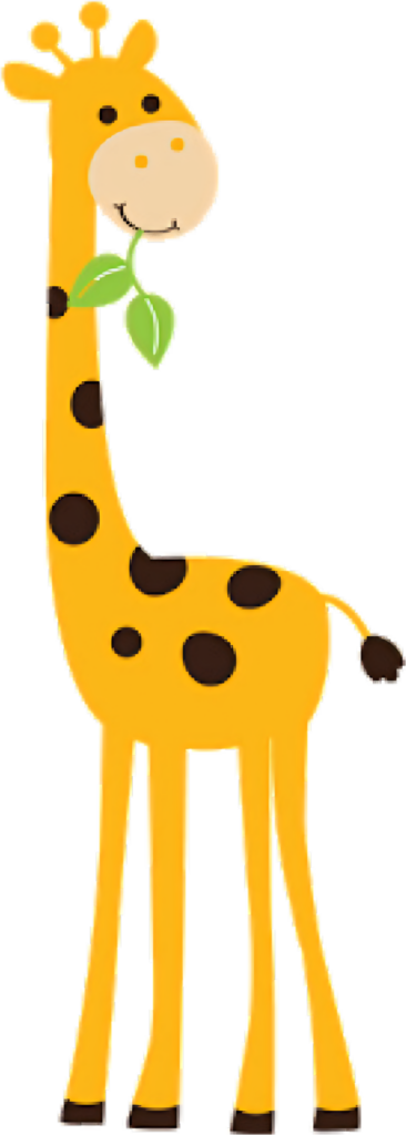 Cheerful Cartoon Giraffe Wallpaper for Kids' Rooms