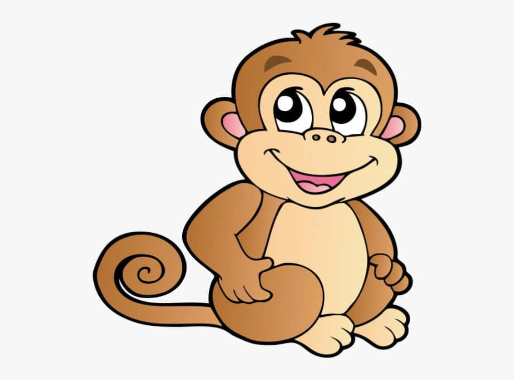 Cheerful Cartoon Monkey Wallpaper: Fun & Playful Background