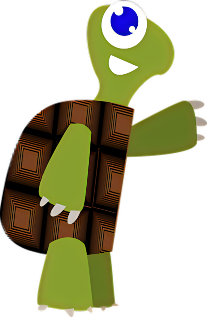 Cheerful Cartoon Turtle Illustration for Kids' Wallpapers