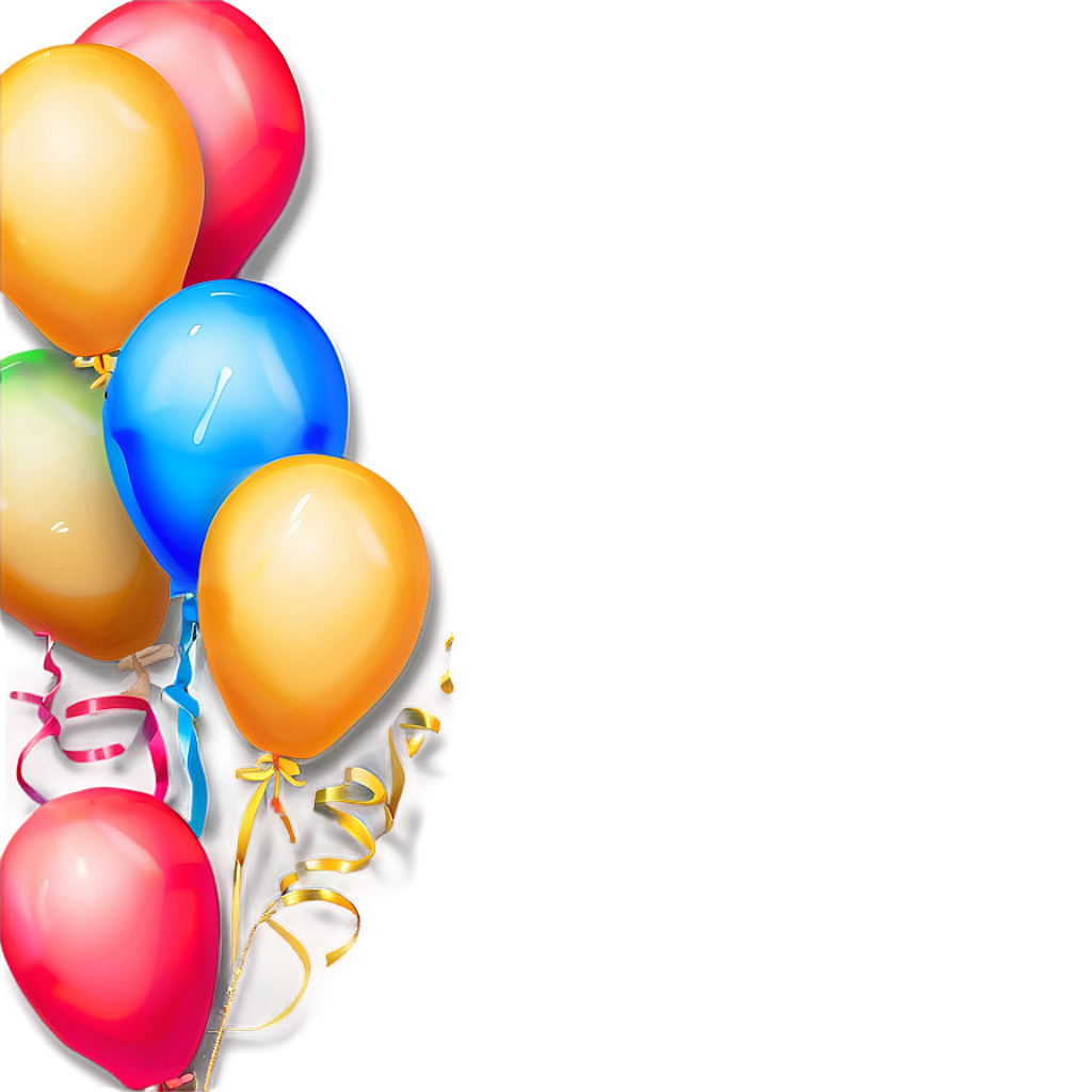 Joyful Colorful Balloons Wallpaper on Warm Gradient Background