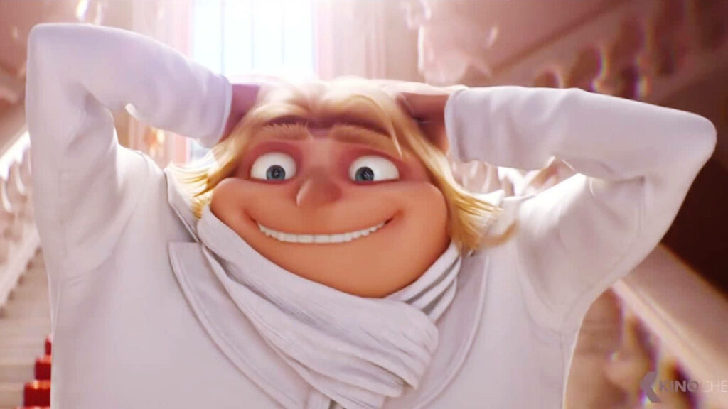 Cheerful Dru Wallpaper: Playful Despicable Me Character Background