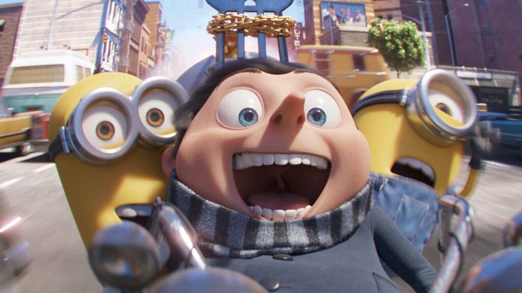 Cheerful Gru & Minions Wallpaper - Fun Background from *The Rise of Gru*