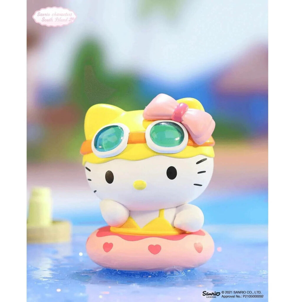 Adorable Hello Kitty Pool Wallpaper: Summer Vibe & Cheerful Fun